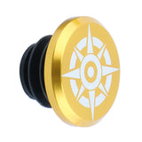 Maxbell 1 Piece Alloy Bicycle Bike Handlebar End Plugs Bar End Cap Golden A