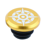 Maxbell 1 Piece Alloy Bicycle Bike Handlebar End Plugs Bar End Cap Golden A