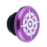 Maxbell 1 Piece Alloy Bicycle Bike Handlebar End Plugs Bar End Cap Purple A