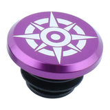 Maxbell 1 Piece Alloy Bicycle Bike Handlebar End Plugs Bar End Cap Purple A