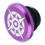 Maxbell 1 Piece Alloy Bicycle Bike Handlebar End Plugs Bar End Cap Purple A