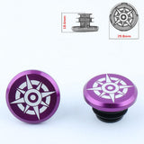 Maxbell 1 Piece Alloy Bicycle Bike Handlebar End Plugs Bar End Cap Purple A