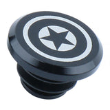 Maxbell 1 Piece Alloy Bicycle Bike Handlebar End Plugs Bar End Cap Black B
