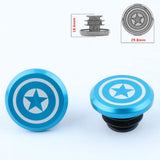 Maxbell 1 Piece Alloy Bicycle Bike Handlebar End Plugs Bar End Cap Blue B