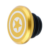 Maxbell 1 Piece Alloy Bicycle Bike Handlebar End Plugs Bar End Cap Golden B
