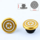 Maxbell 1 Piece Alloy Bicycle Bike Handlebar End Plugs Bar End Cap Golden B