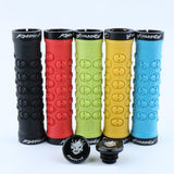 Maxbell Bike Handlebar Sleeve Rubber Bicycle Lock on Anti slip Grip Black Skull