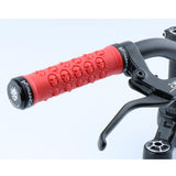 Maxbell Bike Handlebar Sleeve Rubber Bicycle Lock on Anti slip Grip Red Skull