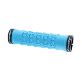 Maxbell Bike Handlebar Sleeve Rubber Bicycle Lock on Anti slip Grip Blue Skull