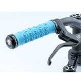 Maxbell Bike Handlebar Sleeve Rubber Bicycle Lock on Anti slip Grip Blue Skull
