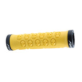 Maxbell Bike Handlebar Sleeve Rubber Bicycle Lock on Anti slip Grip Yellow Skull
