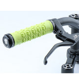 Maxbell Bike Handlebar Sleeve Rubber Bicycle Lock on Anti slip Grip Green Skull