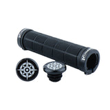 Maxbell Bike Handlebar Sleeve Rubber Bicycle Lock on Anti slip Grip Black Lattice