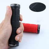 Maxbell Bike Handlebar Sleeve Rubber Bicycle Lock on Anti slip Grip Black Lattice