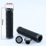 Maxbell Bike Handlebar Sleeve Rubber Bicycle Lock on Anti slip Grip Black Lattice