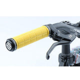 Maxbell Bike Handlebar Sleeve Rubber Bicycle Lock on Anti slip Grip Yellow Lattice