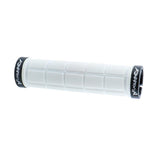 Maxbell Bike Handlebar Sleeve Rubber Bicycle Lock on Anti slip Grip White Lattice