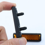 Maxbell 10 Pieces Cycling Foot Pedal Reflector Biking Biking Night Warning Light