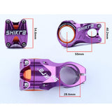 Maxbell 31.8mm Mountain Bicycle Handlebar Stem Fixie Gear MTB Bike Short Stem Blue