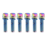 Maxbell 6 Pieces Bicycle Stem Bolts Ultralight Road Mountain Bike Screw 22.7x4.85mm