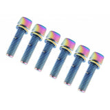 Maxbell 6 Pieces Bicycle Stem Bolts Ultralight Road Mountain Bike Screw 22.7x4.85mm