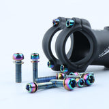Maxbell 6 Pieces Bicycle Stem Bolts Ultralight Road Mountain Bike Screw 26.7x4.85mm