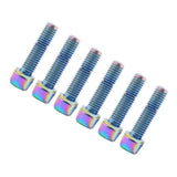 Maxbell 6 Pieces Bicycle Stem Bolts Ultralight Road Mountain Bike Screw 26.7x4.85mm
