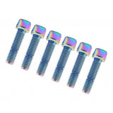 Maxbell 6 Pieces Bicycle Stem Bolts Ultralight Road Mountain Bike Screw 26.7x4.85mm