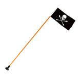 Maxbell Boat Safety Skull Flag Kayak Rail Mount Base Flag Pole Signal Safety Gear