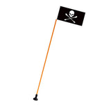 Maxbell Boat Safety Skull Flag Kayak Rail Mount Base Flag Pole Signal Safety Gear