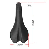 Maxbell Retro Bicycle Saddle Mountain Road Bike Vintage Style Seat Shockproof Black