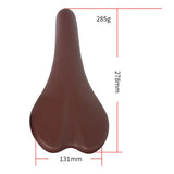 Maxbell Retro Bicycle Saddle Mountain Road Bike Vintage Style Seat Shockproof Brown