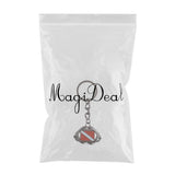 Maxbell Zinc Alloy Diving Flag Key Chain Holder Keyring Keychain Pedant Shark Mouth