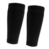 Maxbell Calf Compression Socks Leg Sleeve Running Sport Support Stockings L Black