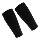 Maxbell Calf Compression Socks Leg Sleeve Running Sport Support Stockings L Black
