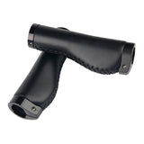 Maxbell 1 Pair PU Leather Bicycle Handlebar Grips Scooter Handlebar Overgrip Black