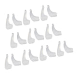 Maxbell 10 Pairs Anti Slip Glasses Ear Hook Tip Spectacles Grip Temple Holder Clear
