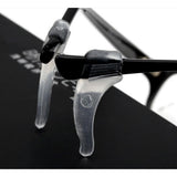 Maxbell 10 Pairs Anti Slip Glasses Ear Hook Tip Spectacles Grip Temple Holder Clear