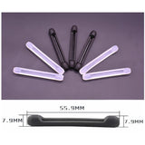 Maxbell 5 Pairs Eyeglass Anti-Slip Ear Grip Spectacles Temple Hook Holder Black