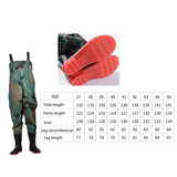 Maxbell Chest Wading Stocking Boots Overalls Waterproof Hunting Fishing Pants 41