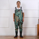 Maxbell Chest Wading Stocking Boots Overalls Waterproof Hunting Fishing Pants 41