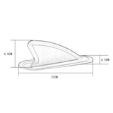 Maxbell 1 Pair Inflatable SUP Center Fins Stand Up Surf Board One-piece Center Fin