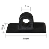 Maxbell 1 Pair Kayak Motor Fix Bracket Buckle Rubber Dinghy Propeller Outboard Hook