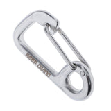Max Stainless Steel Snap Spring Buckle Hook BCD Finger Spool Dive Safety Clip