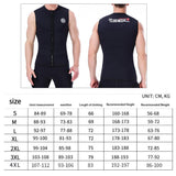Max Women Men Neoprene 3mm Wetsuit Scuba Diving Warm Vest Rash Guard XXL