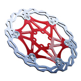 Max Bicycle Rotor MTB Road Bike Floating Brake Disc Rotors 6 Bolts 180MM Red