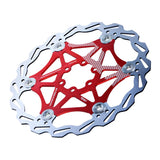 Max Bicycle Rotor MTB Road Bike Floating Brake Disc Rotors 6 Bolts 180MM Red