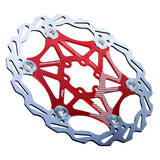 Max 160mm Bicycle Rotor MTB Road Bike Floating Brake Disc Rotors 6 Bolts Red