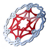 Max 160mm Bicycle Rotor MTB Road Bike Floating Brake Disc Rotors 6 Bolts Red