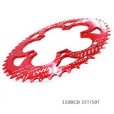 Max Bike Chainring  35T/50T 110 BCD 9-11 Speed Chain Ring Chainwheel Black 35T